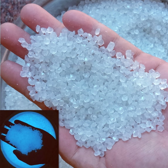 Nkmbld 1000Pcs Luminous Stones Glow in The Dark Rocks, Resin Outdoor Garden Decorations Glowing Pebbles Stones for Patio Lawn Pond Fish Tank Aquarium Decor