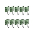 thumbnail image 1 of Nkmbld 10PC Adhesive Hooks for Hanging, Christmas Traceless Hook Adhesive Nail Free Punch Hook for Bathroom Kitchen Outdoor and Home Improvement, Green, 1 of 8