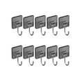 thumbnail image 1 of Nkmbld 10PC Sticky Hooks for Hanging Heavy Duty, Christmas Traceless Hook Adhesive Nail Free Punch Hook for Bathroom Kitchen and Home Improvement, Gray, 1 of 8