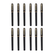Nkmbld 12 Pack Retractable Gel Pens, 0.5mm Fine Point Smooth Writing Pens for Journaling Note Taking, Quick Dry Black Ink Ballpoint Pens for Office Supplies