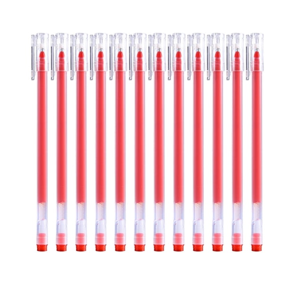 Nkmbld 12 Pack Retractable Gel Pens, 0.5mm Fine Point Smooth Writing Pens for Journaling and Note Taking, Quick Dry Black Ink Gel Pens for Men Women