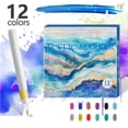 thumbnail image 1 of Nkmbld 12 Pack Watercolor Pens Set, Portable Colors Watercolor Marker Pens for Drawing, Doodling, Outdoor Sketching, Professional Artistic Supplies, 1 of 8