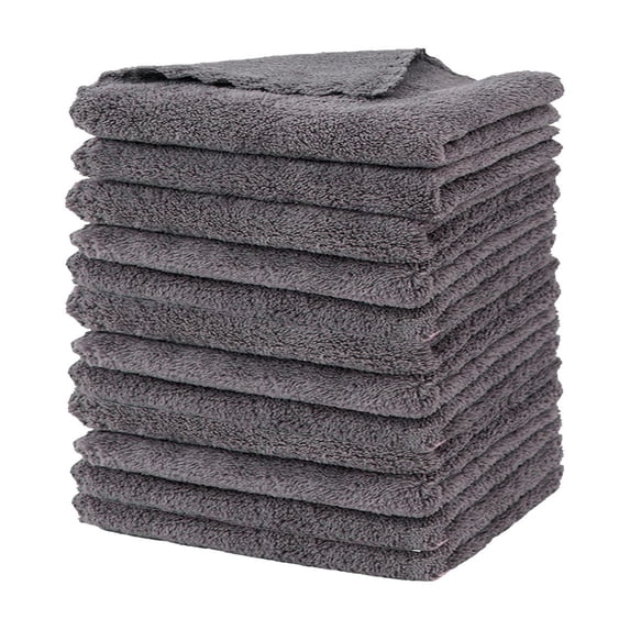 Nkmbld 12Pcs Dish Towels for Kitchen, Velvet Absorbent Dishwashing Cloth Kitchen Supplies Multipurpose Hand Towel Quick Drying Table Cleaning Cloth