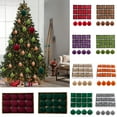 thumbnail image 1 of Nkmbld 12Pcs Shatterproof Christmas Ornaments Flocking Christmas Tree Pendant Plastic Painted Velvet Christmas Balls Ornaments, 1 of 8