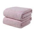 thumbnail image 1 of Nkmbld 2 Pack Velvet Bath Towel for Adult, Thin Lightweight Microfiber Beach Towel Quick Dry Absorbent Compact Towels for Home Swimming Pool Camping, 1 of 8