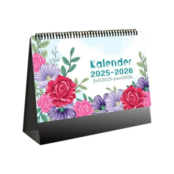 Nkmbld 2026 Desk Calendar, Personal Desktop Calendar Planner for Home, Traval, Office, Holiday, Vacation, Beautiful Small Flip Desktop Calendar