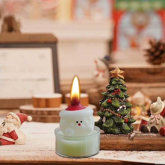 Nkmbld 2PC Christmas Scented Candle Gift Set, Organic Soy Wax Scented Candles Aromatic Fragrance Smoke-Free Wax for Xmas Home Party Room Table Decoration