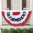thumbnail image 1 of Nkmbld 2PC Patriotic Pleated Fan Flags, Independence Day Flag 4th of July Banner Decorations, Red White Blue USA Flag Bunting for Memorial Day Outdoor Decor, 1 of 8
