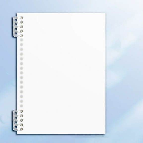 Nkmbld 2Pcs Journal Notebooks, B5 Thick Plastic Hardcover Coil Notebook for Work, Travel, Bible, and Meeting, Clear