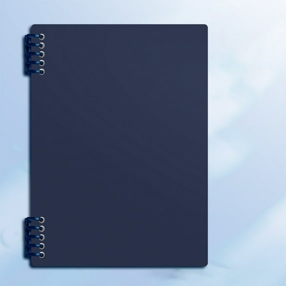 Nkmbld 2Pcs Notebook for Working, B5 Thick Plastic Hardcover Coil Notebook for Work, Travel, Bible, and Meeting, Blue