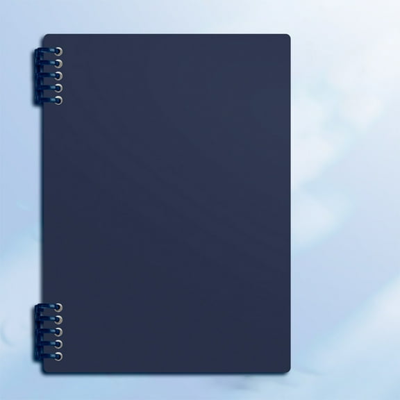 Nkmbld 2Pcs Notebook for Working, B5 Thick Plastic Hardcover Coil Notebook for Work, Travel, Bible, and Meeting, Blue