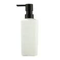 thumbnail image 1 of Nkmbld 350ml Refillable Shampoo Container Glass Empty Lotion Soap Dispenser Liquid Container for Bathroom Shampoo and Body Wash Hand Soap Dispenser, White, 1 of 7