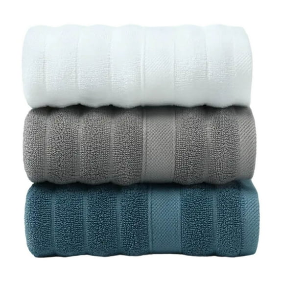 Nkmbld 3pcs Ultra Soft Cotton Bath Towels, Large, Fluffy, Plush, Eco-friendly Hotel Quality Face Towels 14x30 Inchs