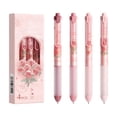 thumbnail image 1 of Nkmbld 4 Pack Retractable Gel Pens, 0.5mm Fine Point Smooth Writing Pens for Journaling and Note Taking, Quick Dry Black Ink Ballpoint Pens for Women Men, 1 of 8