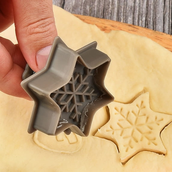 Nkmbld 4Pcs Christmas Cookies Cake Molds Diy Baking Cookies Molds for Chocolate, Cupcakes, Candy, Cookies, Soap