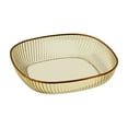 thumbnail image 1 of Nkmbld 4Pcs Transparent Lightweight Appetizer Plates Durable Household Dining Table Spit Bones Plates Suitable for Restaurant Kitchen and Camping, Gold, 1 of 8