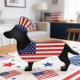 thumbnail image 1 of Nkmbld 4th of July Wooden Table Decorations Patriotic Wood Dachshund Figurine Tiered Tray Decor for Tabletop Centerpieces Home Kitchen Office Desk Shelf, 1 of 8