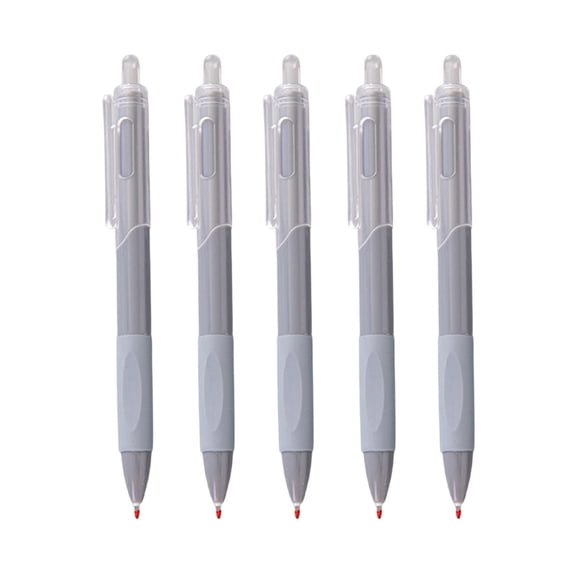 Nkmbld 5 Pack Retractable Gel Pens, 0.5mm Fine Point Smooth Writing Pens for Journaling and Note Taking, Quick Dry Black Ink Ballpoint Pens for Women Men