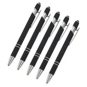 Nkmbld 5 Pack Retractable Pens for Writing, Ultra Long Lasting and Consistent Ink Flow, Quick Drying Journaling Pens with Comfortable Grip for Office