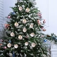 thumbnail image 1 of Nkmbld 6Pcs Christmas Ball Ornaments Set for Xmas Tree White Christmas Tree Decorations Hanging Balls Muti-Color Christmas Balls Ornaments, White, 1 of 8