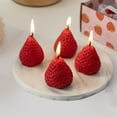 thumbnail image 1 of Nkmbld 9PC Candles for Home Scented, Mini Scented Candles Strawberry Shaped Decorative Candle for Dinner Birthday Party Wedding Table Centerpieces, Red, 1 of 8