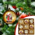 thumbnail image 1 of Nkmbld 9Pcs Christmas Ball Ornaments Set Birthday Decoration Boutique PET Painted Plastic Christmas Balls Set Christmas Tree Decoration, 1 of 8