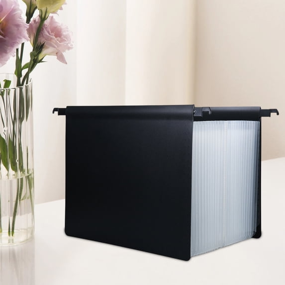 Nkmbld Accordion File Folder 25 Compartments of Large-Capacity Organ Bag A4 Multi-Layer Bilateral Hanging Test Paper Expanding Organizer File Folder, Clear