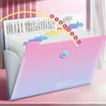 thumbnail image 1 of Nkmbld Accordion File Folder, Large Capacity Expanding Organizer File Folder, Multi-Layer Folder Classification and Organization of Documents and Files Bag, Pink, 1 of 8