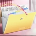 thumbnail image 1 of Nkmbld Accordion File Folder, Large Capacity Expanding Organizer File Folder, Multi-Layer Folder Classification and Organization of Documents and Files Bag, Yellow, 1 of 8