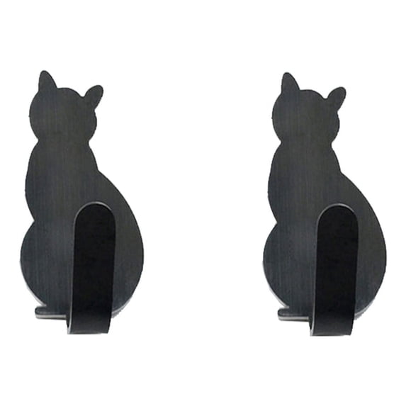 Nkmbld Adhesive Hooks for Hanging, Lovely Pet Shaped Hook, Sticky Wall Hooks for Keys, Bathroom, Shower, Outdoor, Kitchen, Door, Home Improvement, Gray