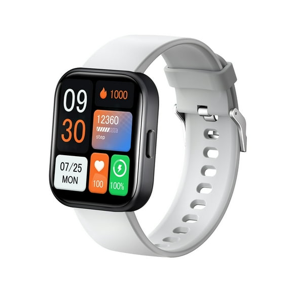 Nkmbld Android Smart Sports Watch Bluetooth Call Multi-Functional Large Screen Watch 60 Days Long Standby Voice Intelligence Assistant, Gray