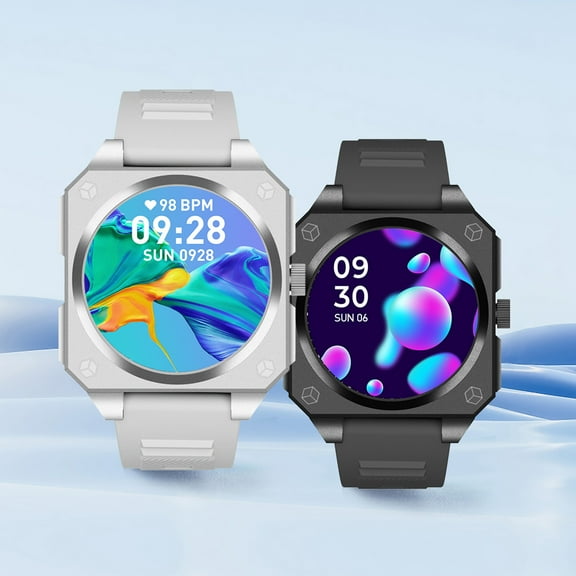 Nkmbld Android Smart Sports Watch Bracelet Advanced Bluetooth Calling and Extra Long Battery Life Customised Dials with Multiple Patterns, Black