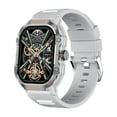 thumbnail image 1 of Nkmbld Android Smart Sports Watch HD Smart Bracelet Advanced Bluetooth Calling and Extra Long Battery Life Customised Dials, Silver, 1 of 8