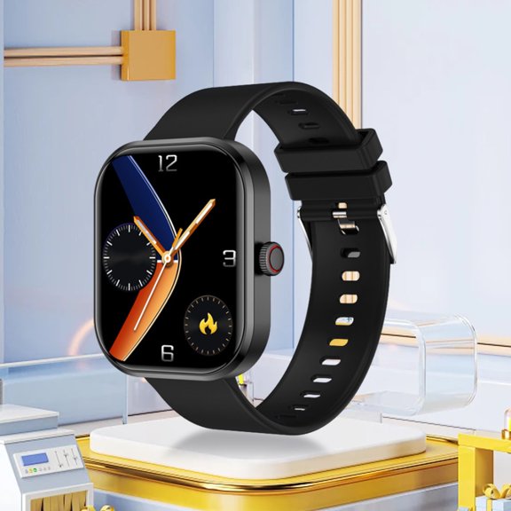 Nkmbld Android Smart Sports Watch Information Sedentary Bluetooth Call Watch Fitness, Black