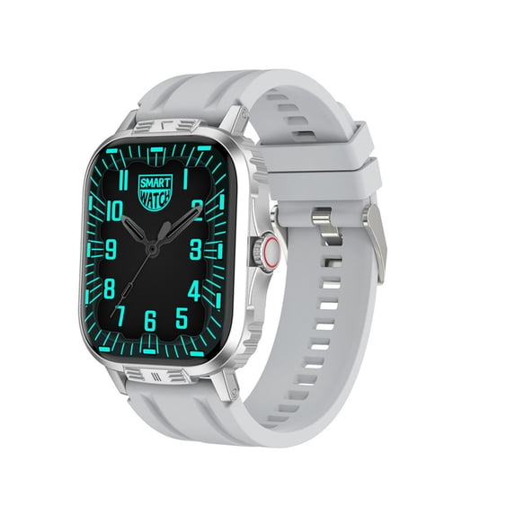 Nkmbld Android Smart Watch 19inch Display Screen Watches for Android Phones Fitness Watch, Silver