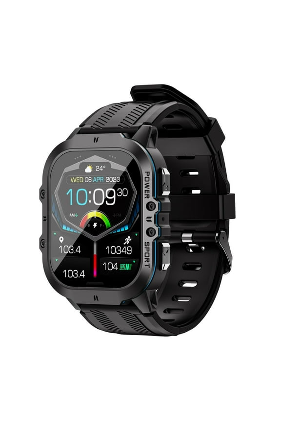 Android Smart Watch Bluetooth Talk Motion Meter Step Bluetooth Call Listen to Smartwatch, Blue