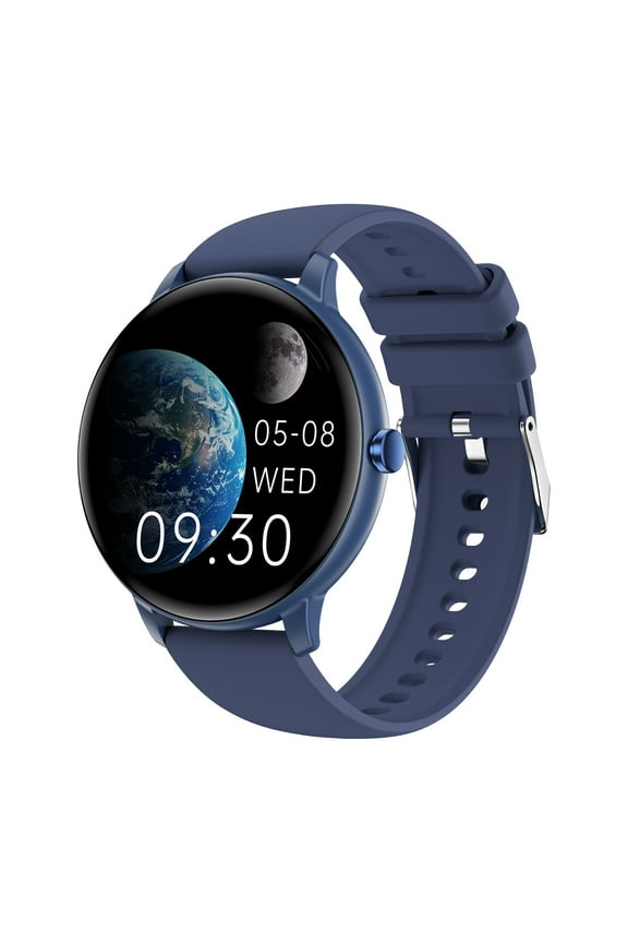 Android Smart Watch Full Screen Control Sports and Fitness Bluetooth Call Intelligent Reminder Magnetic Charging Smartwatch, Blue