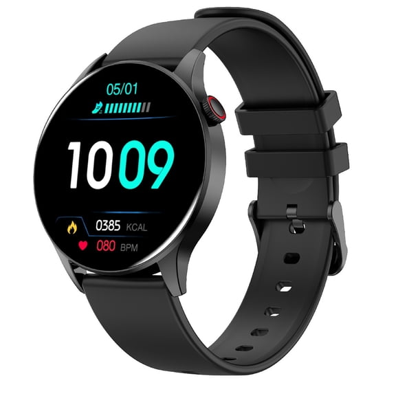 Nkmbld Android Smart Watch Full Screen Smart Watches for Android IOS Phones Smart Fitness Watch for Women Man Smartwatch, Black