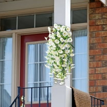 Nkmbld Artificial Fall Garland for Front Door Outside Simulated Rose Artificial Flower Living Room Ceiling Decoration Plastic Wrapping