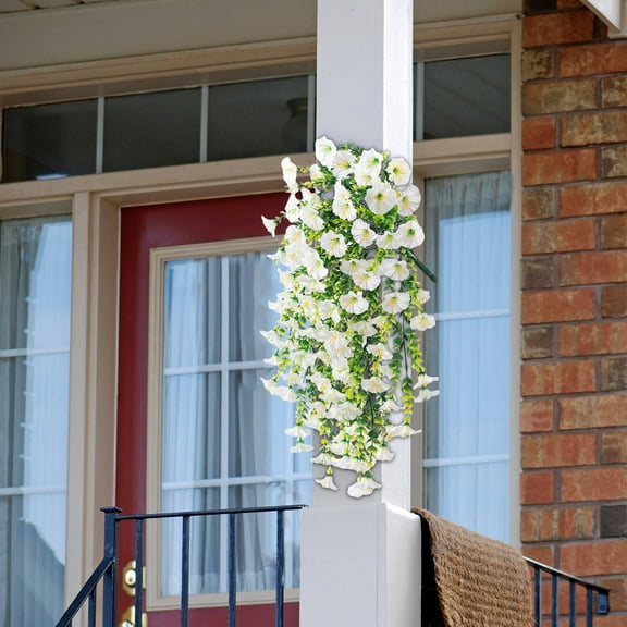 Nkmbld Artificial Fall Garland for Front Door Outside Simulated Rose Artificial Flower Living Room Ceiling Decoration Plastic Wrapping