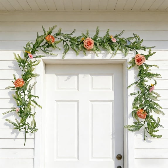 Nkmbld Artificial Garlands for Decoration, Faux Garland for Table Centerpiece Mantle Holiday Fireplace Indoor Outdoor Halloween Christmas Decorations