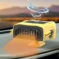 thumbnail image 1 of Nkmbld Auto Car Heater Fan, Portable Windshield Defroster Fast Heating and Cooling Fans,360° Rotary Car Windscreen Heater Plug in Cigarette Lighter Heaters, Yellow, 1 of 8