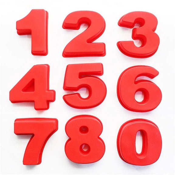 Nkmbld Baking Molds Birthday Number Cake Mould Pizza Pan Baking Cake Bread Kitchen Diy Handmade Baking Tools for Cake Decoration
