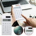 thumbnail image 1 of Nkmbld Basic Calculators Solar Calculator 12 Digit Learning Exam Quiet Portable Mini Calculator with LCD Display for Business, Accounting and Home Use, 1 of 8