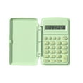 thumbnail image 1 of Nkmbld Basic Standard Calculators Small Digital Desktop Calculator 8 Bit Flip Top Palm Sized Calculator Portable Multifunctional Calculator, Green, 1 of 8
