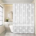 thumbnail image 1 of Nkmbld Bathroom Shower Curtain, Thickened Sheer Shower Curtain Waterproof Cloth Punch-Free Bathroom Partition Curtain, Clear, 1 of 8