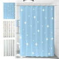 thumbnail image 1 of Nkmbld Bathroom Shower Curtain with Hooks, Waterproof Design and Polyester, Quick-Drying, Weighted Hem, Toilet Partition Curtain for Bathroom, 1 of 9