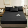 thumbnail image 1 of Nkmbld Bed Fitted Sheet, Non Sliped Fixed Mattress Protector Super Soft Deep Pocket Bottom Sheets, Luxury Hotel Quality Bedding for Women, Men, 1 of 8