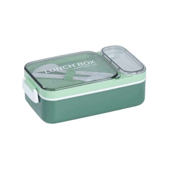 Nkmbld Bento Box for Women, Multi-Compartment Meal Prep Containers Reusable Lunch Food Containers for Work and Travel, BPA-Free, Dishwasher Safe, Green
