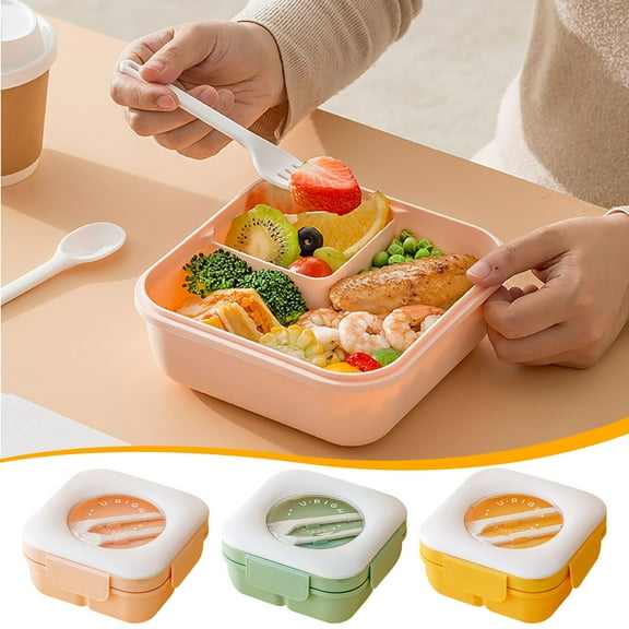 Nkmbld Bento Box for Women, Large Capacity Bento Box Multi-Compartment Meal Prep Containers Reusable Lunch Food Containers with Lids, Microwave Safe